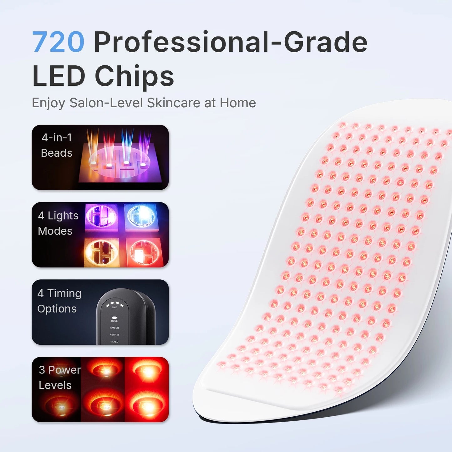 Hello Face L6 Red Light Therapy Mask 720 LEDs Device