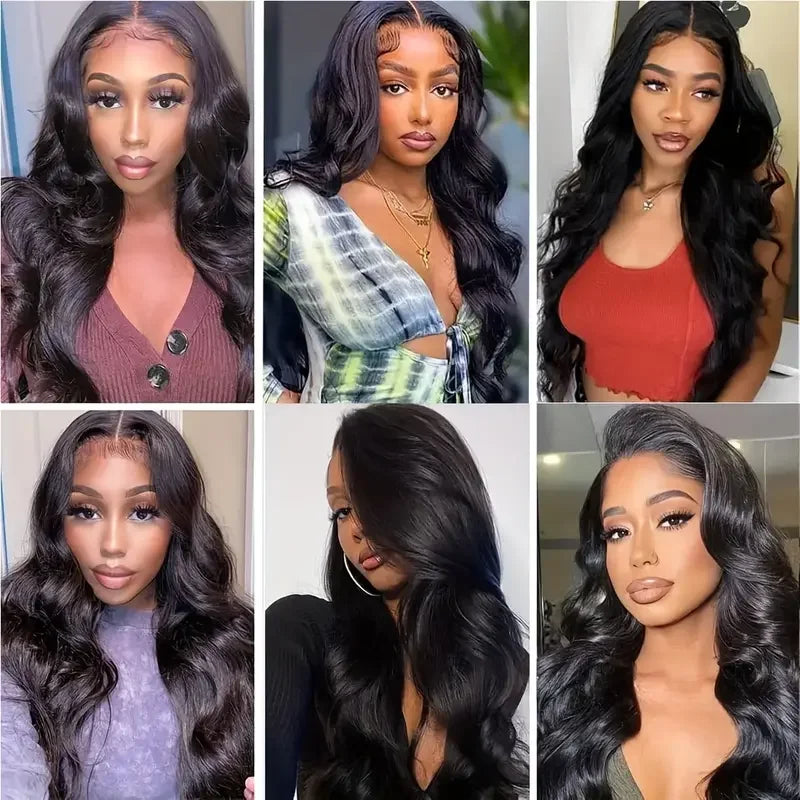 UEENLY HD Transparent Lace Front Wig 200 Density Remy Human Hair