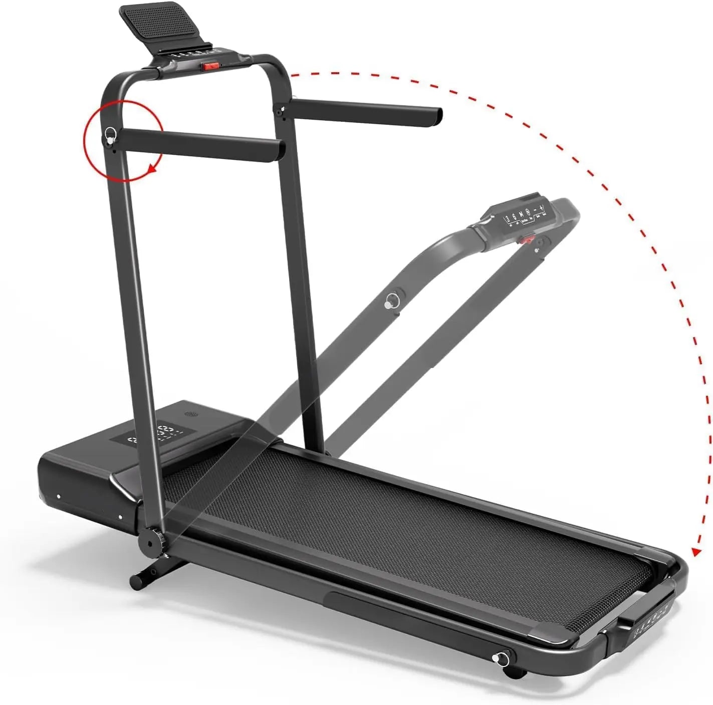 Folding Walking Pad Treadmill for Home Office Under Desk Incline