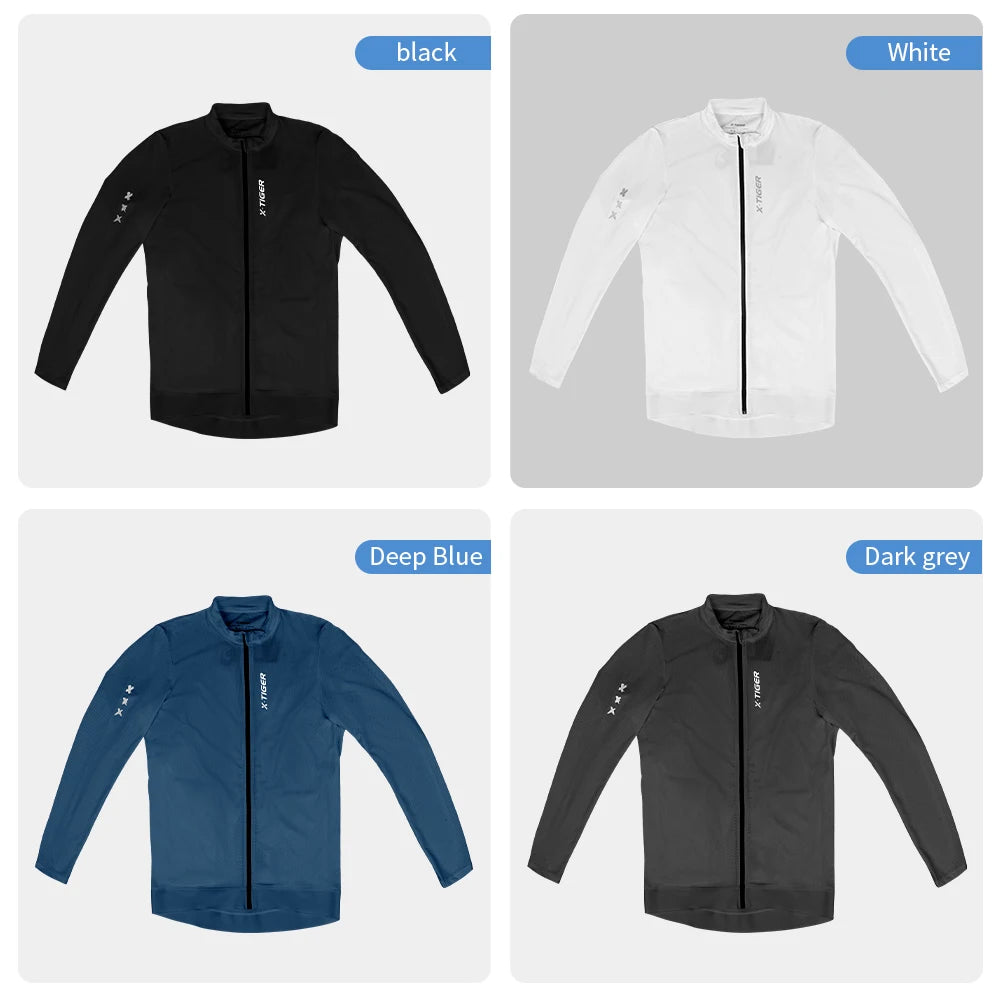 X-Tiger Men's Road Cycling Jersey With Uv Protection