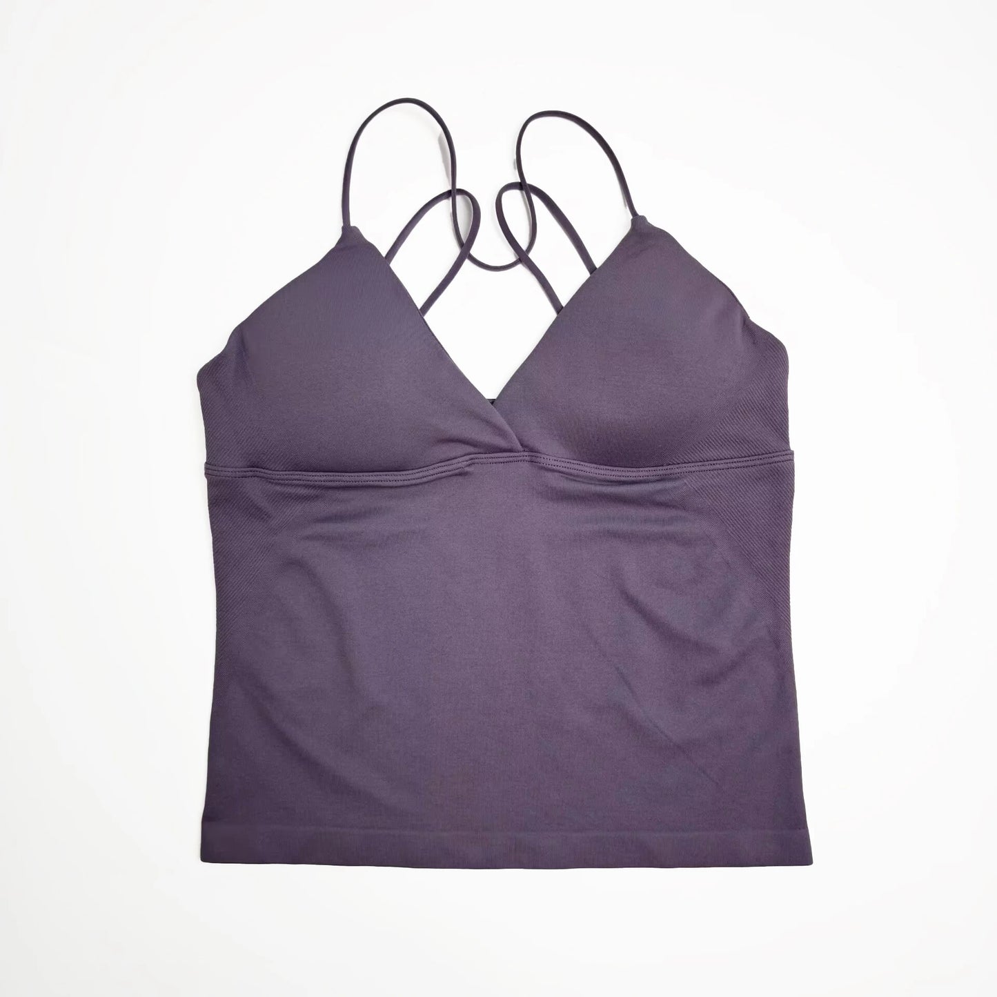 NCLAGEN Vision Twist Front Longline Yoga Tank Top For Women