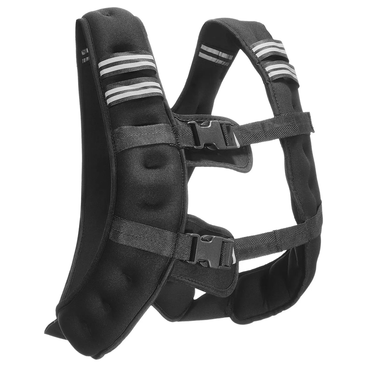Adjustable 12 Lbs Weighted Vest With Reflective Stripe