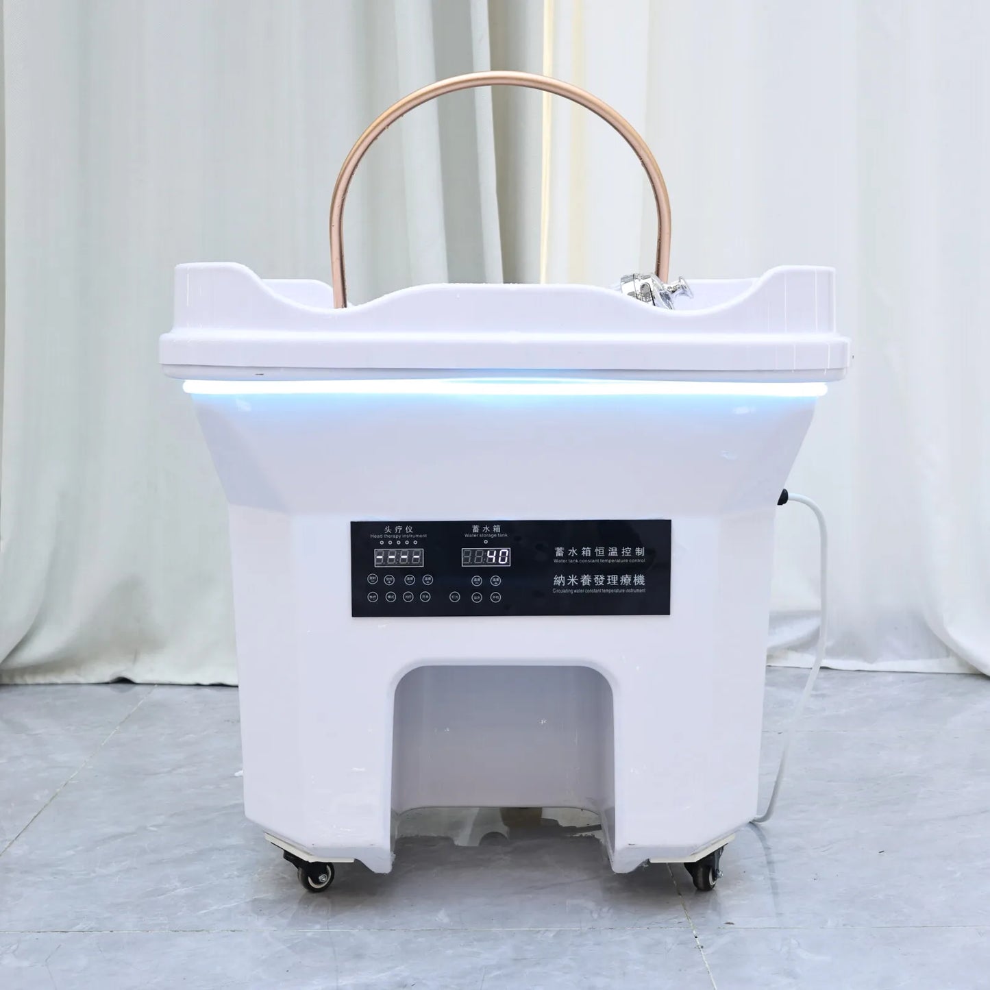 Hydrotherapy Shampoo Basin With Integrated Heated Water Tank