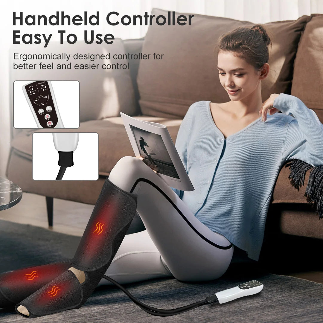 Sejoy Leg Air Compression Massager With Handheld Controller