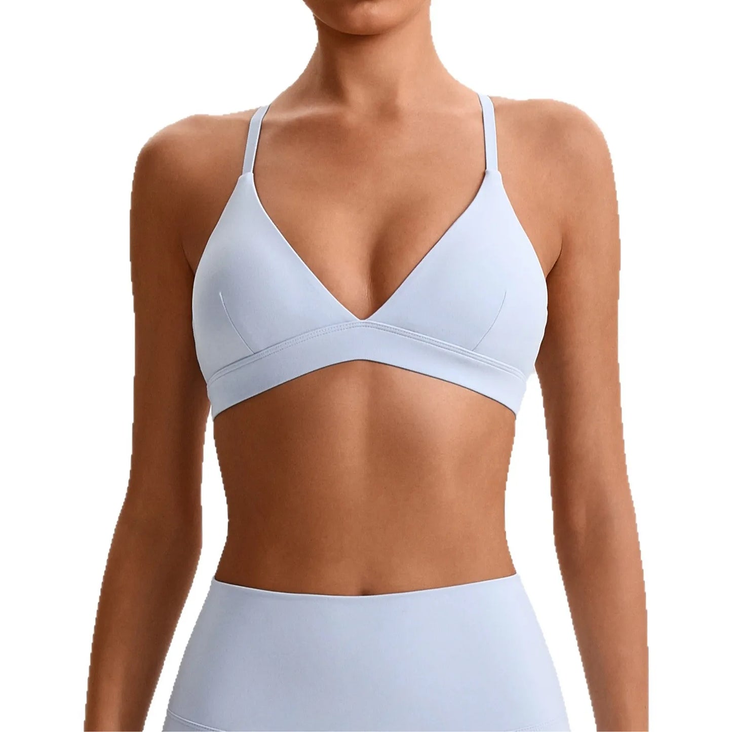 Women Wire Free Quick Dry Modacrylic Yoga Bra Top