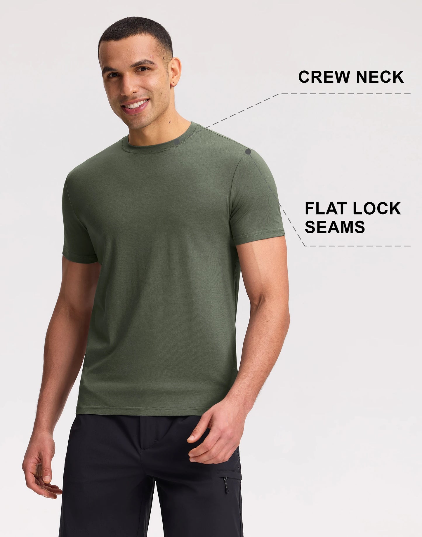 Pioneer Camp Men's Soft Bamboo Viscose Crew Neck Casual T Shirt