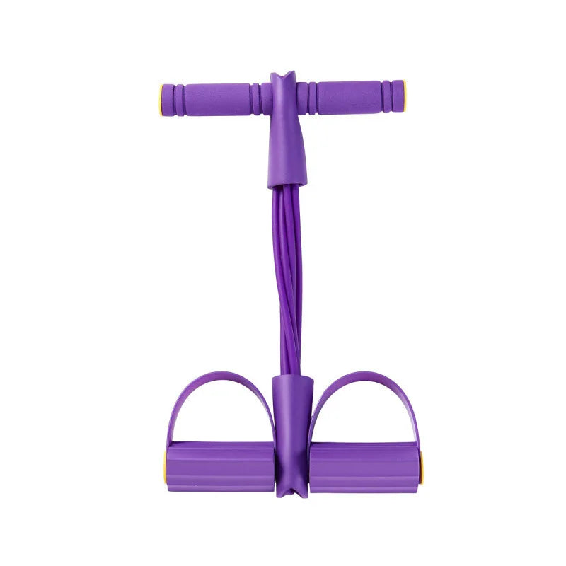 Multifunctional Natural Rubber Pedal Resistance Bands With Handles