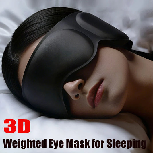 3D Weighted Sleep Mask For Side Sleepers With Ear Cover