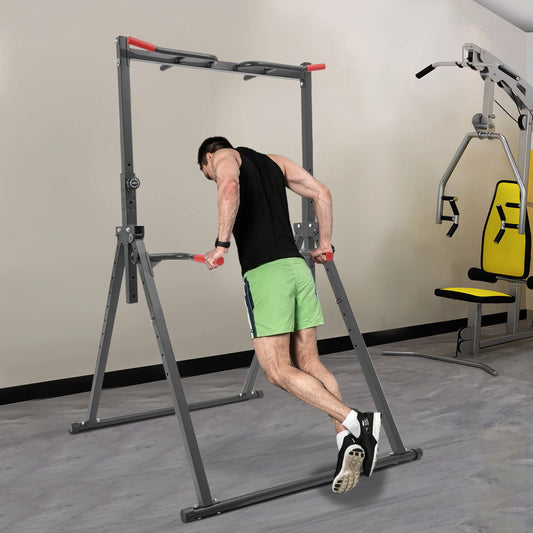 Foldable Power Tower Dip Station Triangular Pull Up Station 200Kg