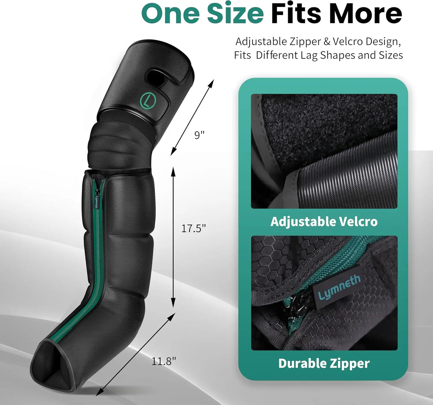 Leg Air Compression Leg Massager With Heat and 9 Intensities