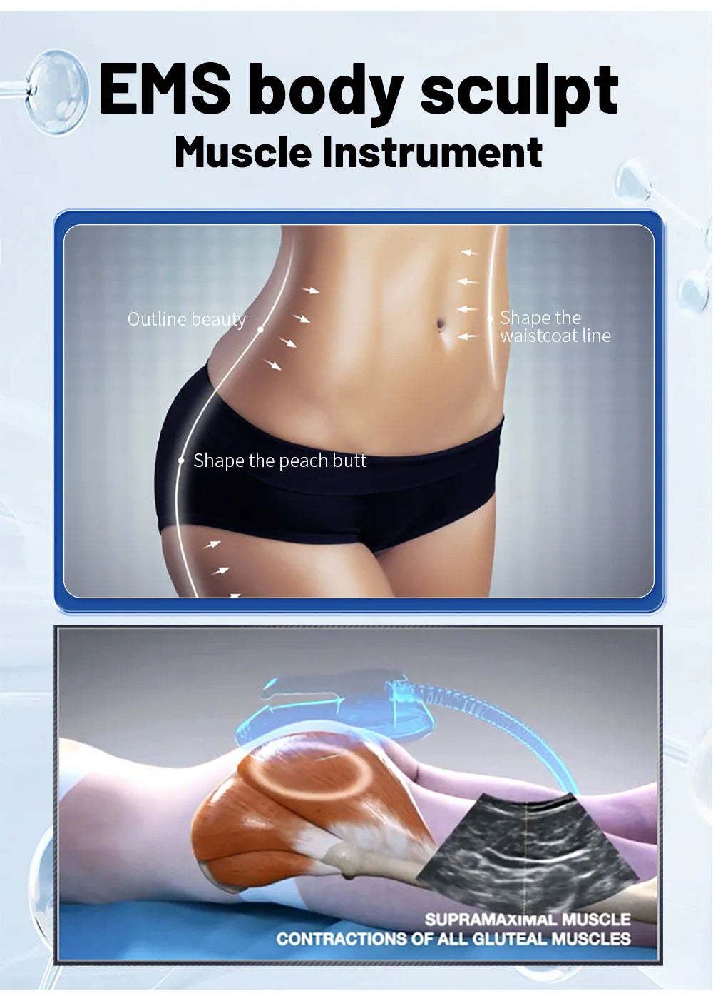 Myoslim 15 Tesla RF Muscle Stimulator Body Sculpting Machine