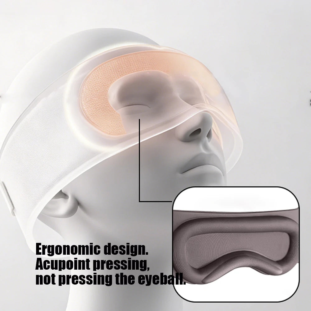 3D Weighted Sleep Mask For Side Sleepers With Ear Cover