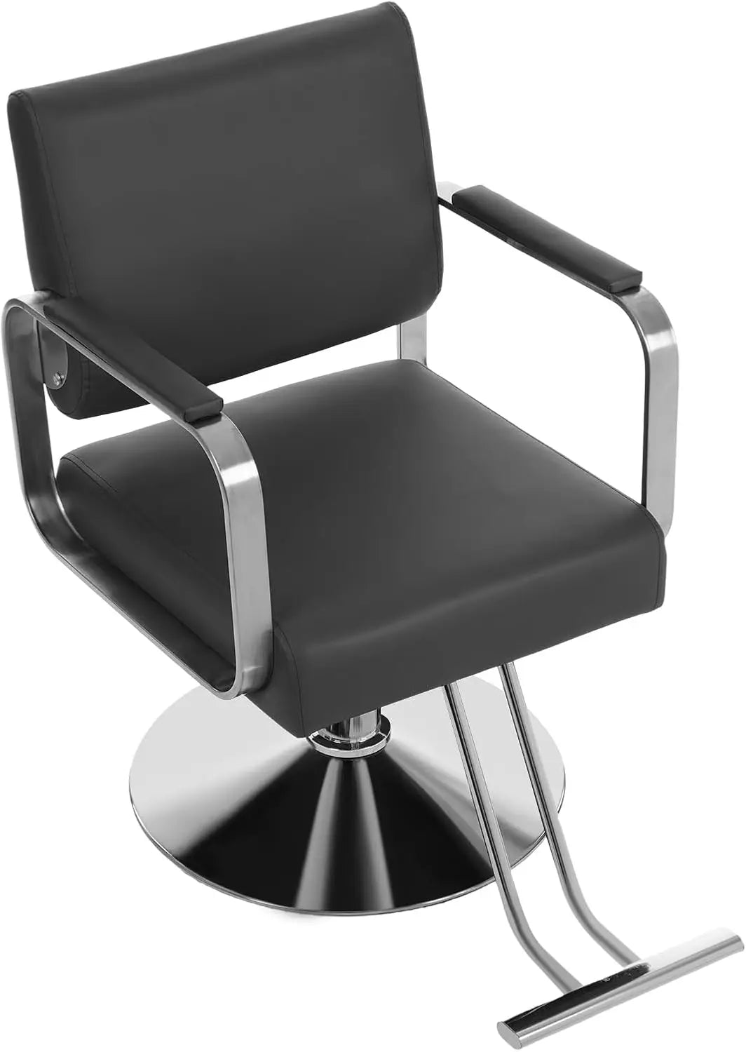 Salon Barber Chair With Hydraulic Pump 360 Degrees Rotating 440Lbs
