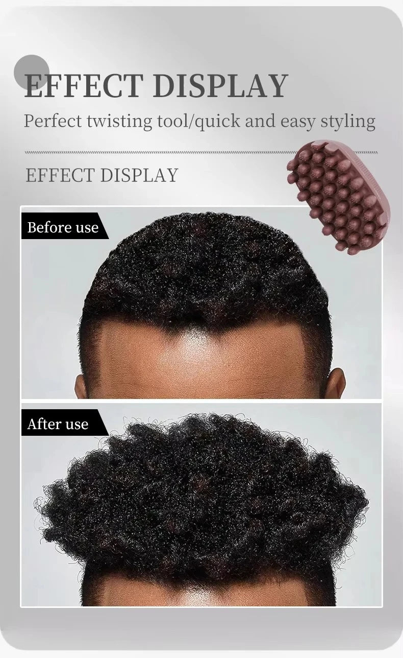 Magic Twist Hair Brush Portable Design For Managing Curly Hair