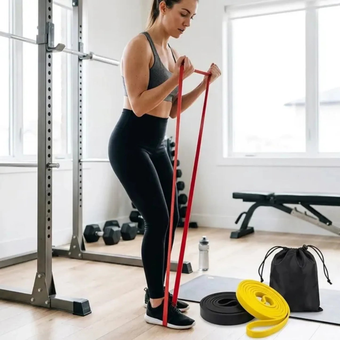 Resistance Bands Set Of 3 Loop Exercise Bands For Yoga