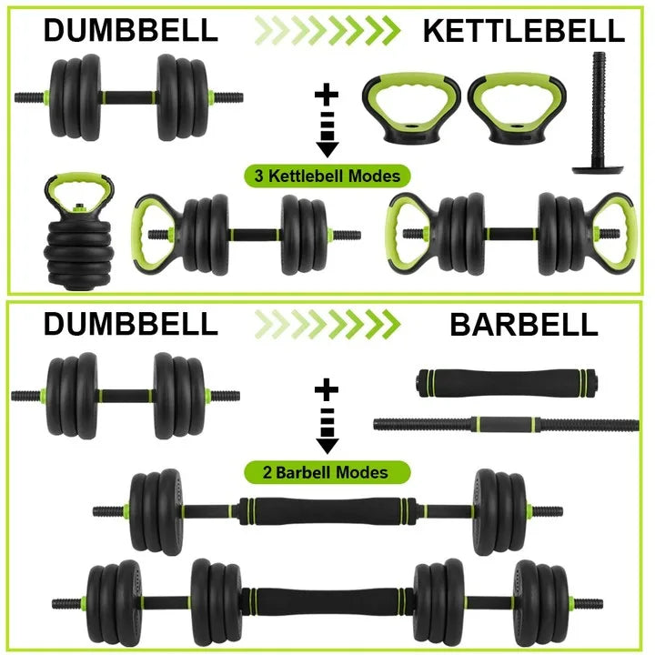 Twister CK Adjustable Dumbbells 44 66 88 Lbs 4In1 Set