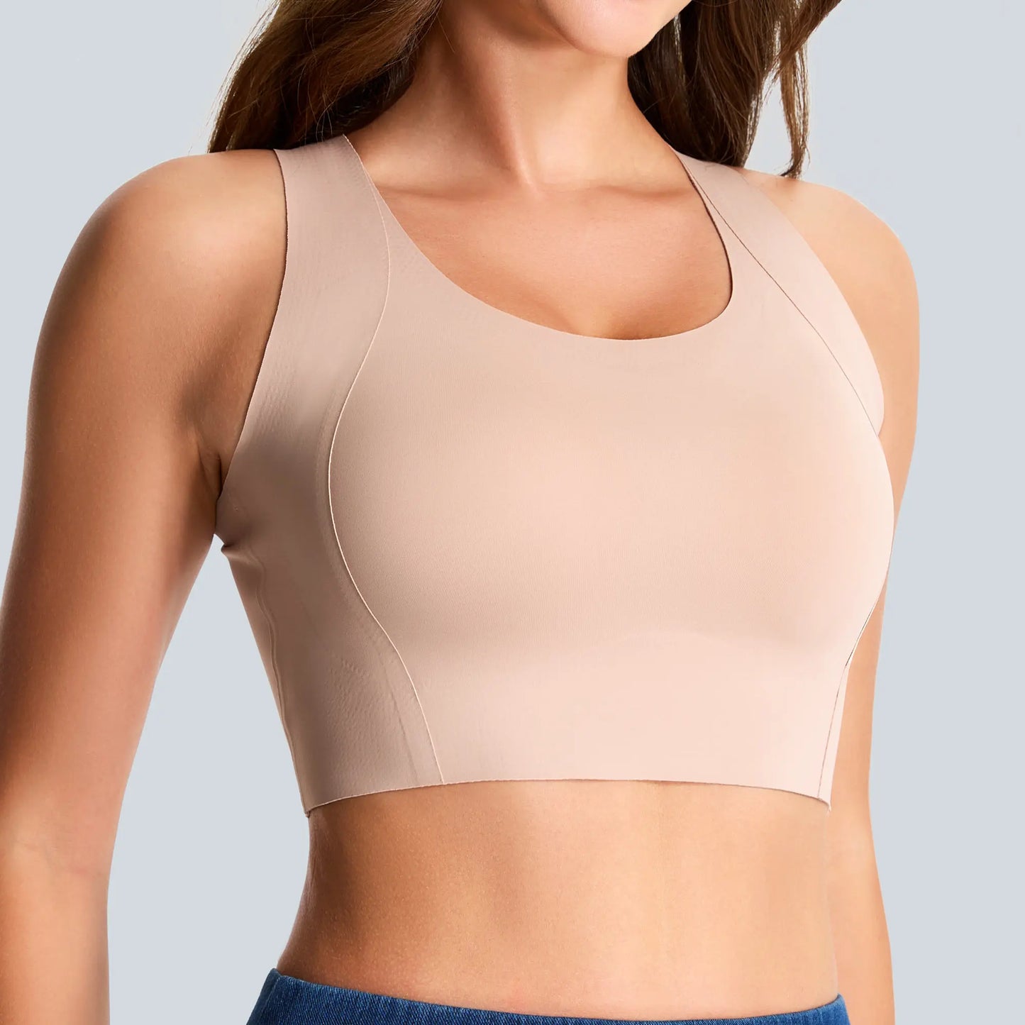 The GYM People Wireless Comfortable Seamless Padded Sports Bra