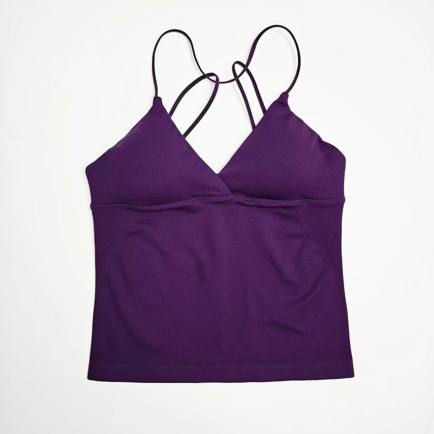 NCLAGEN Vision Twist Front Longline Yoga Tank Top For Women