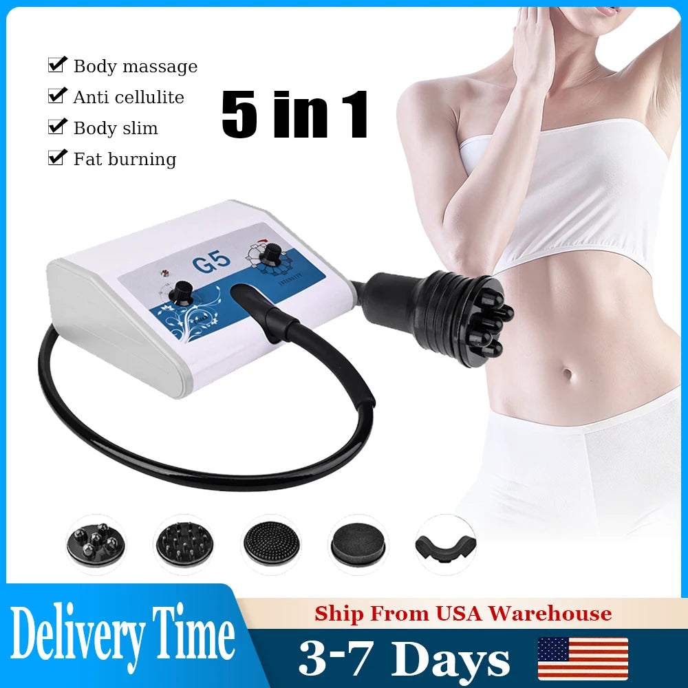 AOKO G5 Vibrating Massage Machine With 5 Heads For Body Slimming