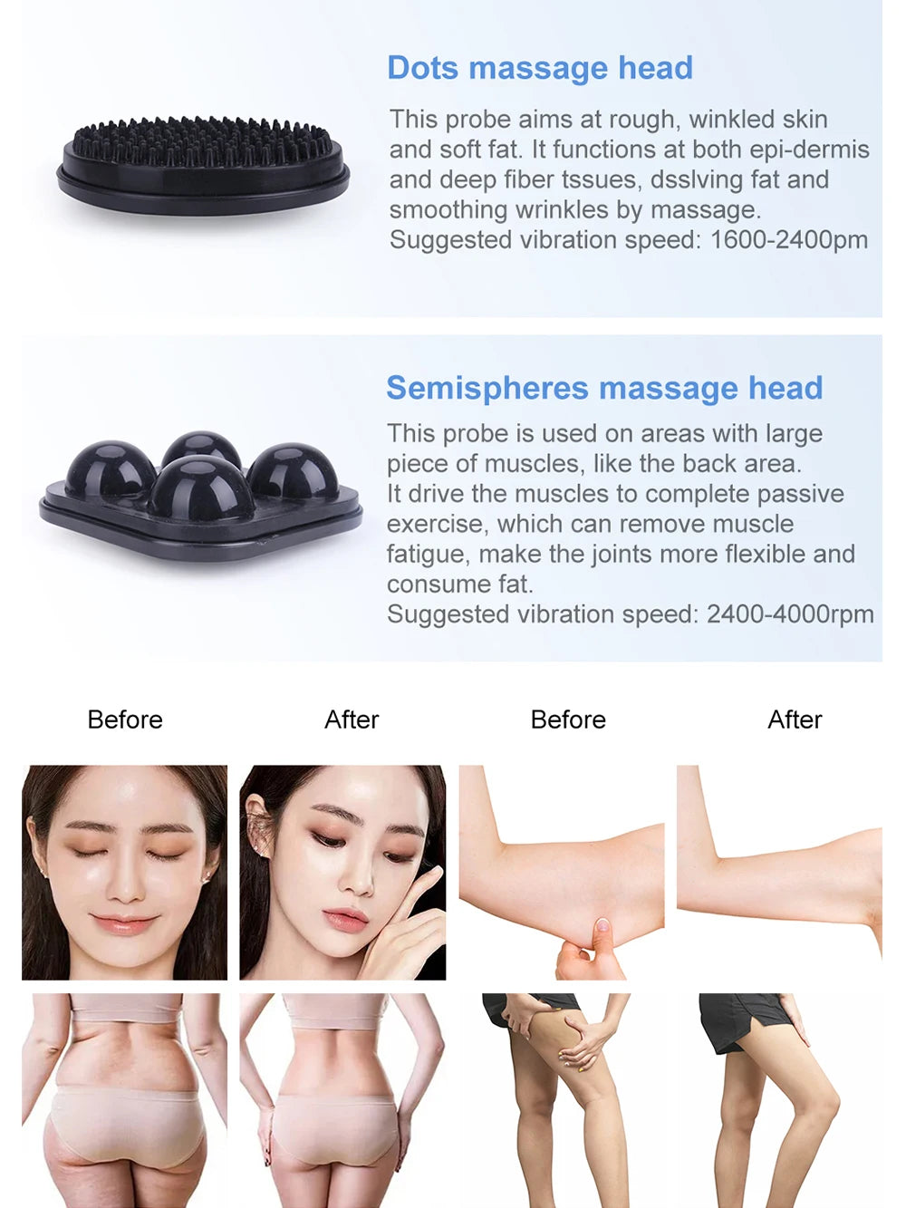 AOKO G5 Vibrating Massage Machine With 5 Heads For Body Slimming