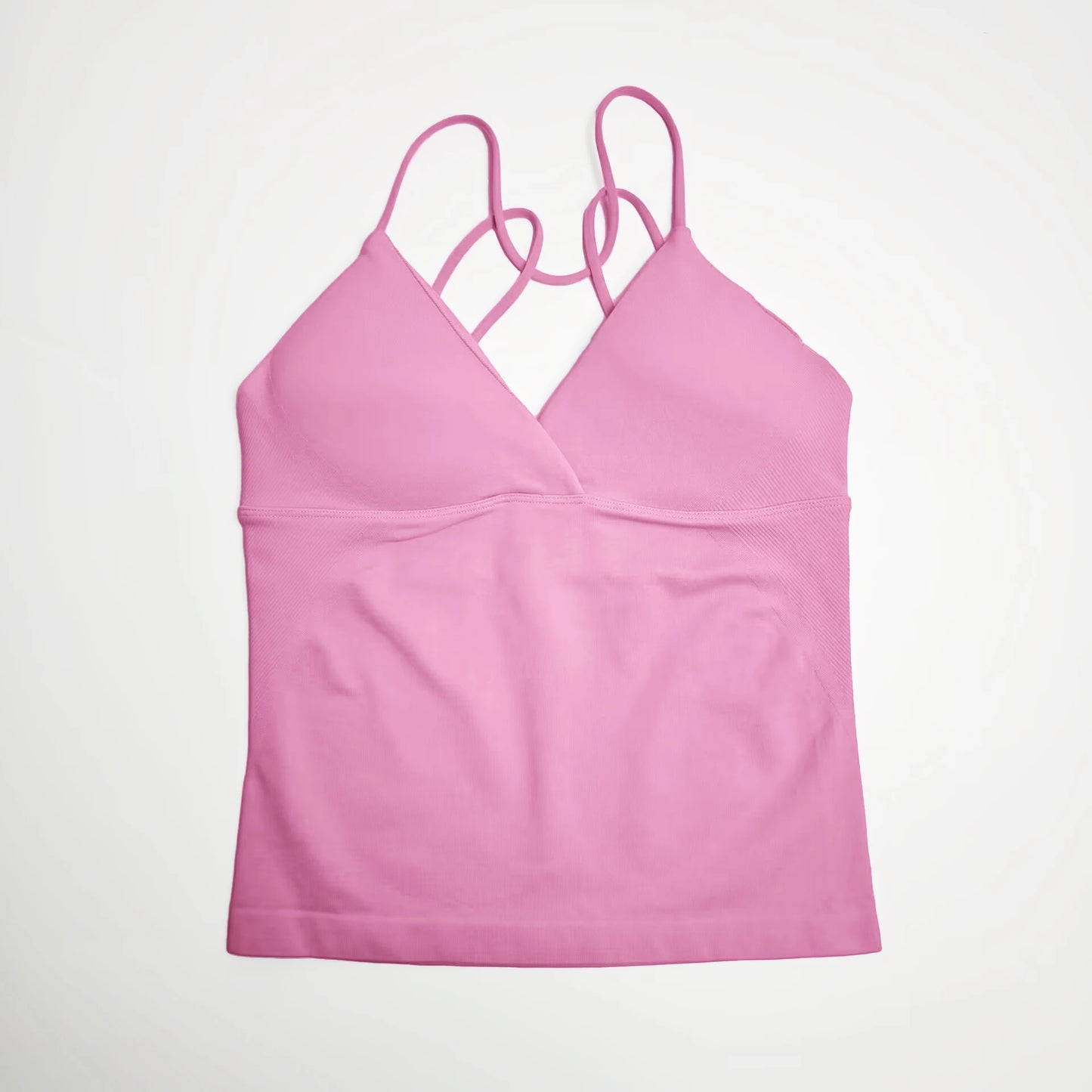 NCLAGEN Vision Twist Front Longline Yoga Tank Top For Women