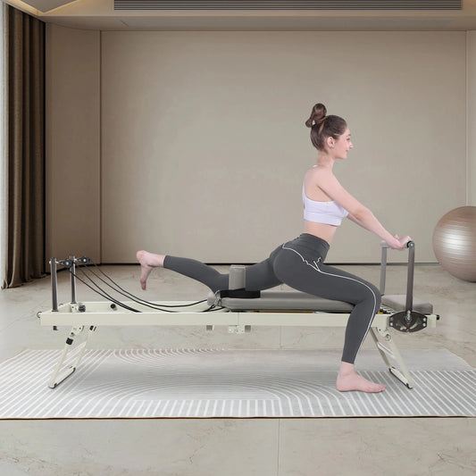 Foldable Pilates Reformer Machine For Multifunctional Yoga And Fitness Equipment