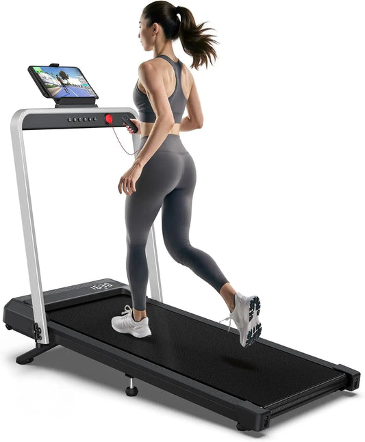 Compact Treadmill With Incline And Folding Space Saving Design