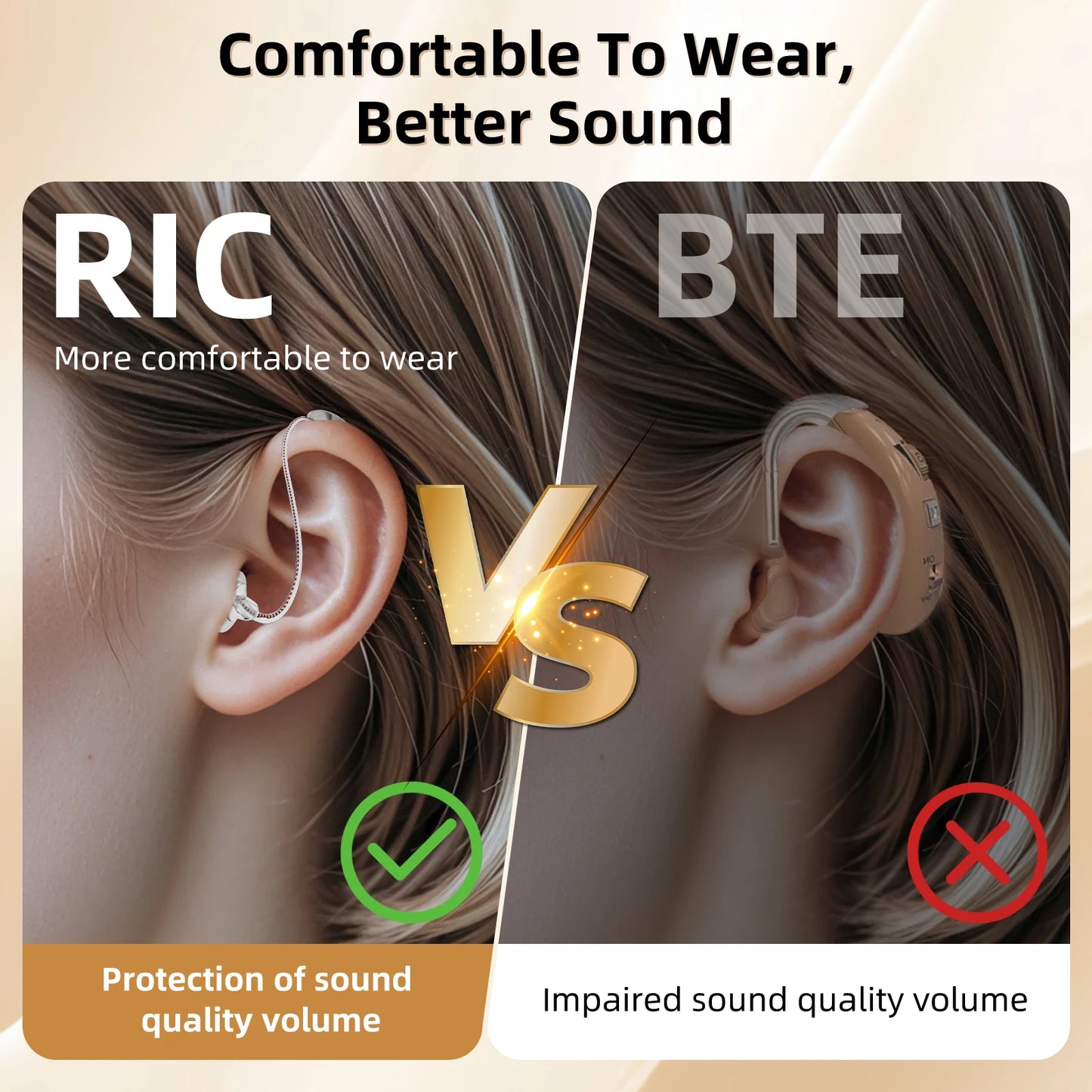 K&FCOPTEE Rechargeable Hearing Aids For Adults Invisible Digital Ear Amplifiers