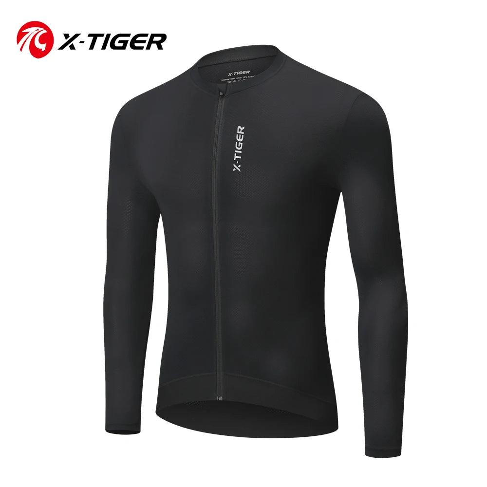 X-Tiger Men's Road Cycling Jersey With Uv Protection