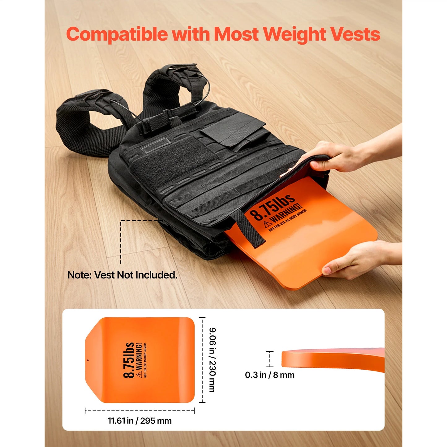 SucceBuy Curved Steel Weight Vest Plates For Strength Training