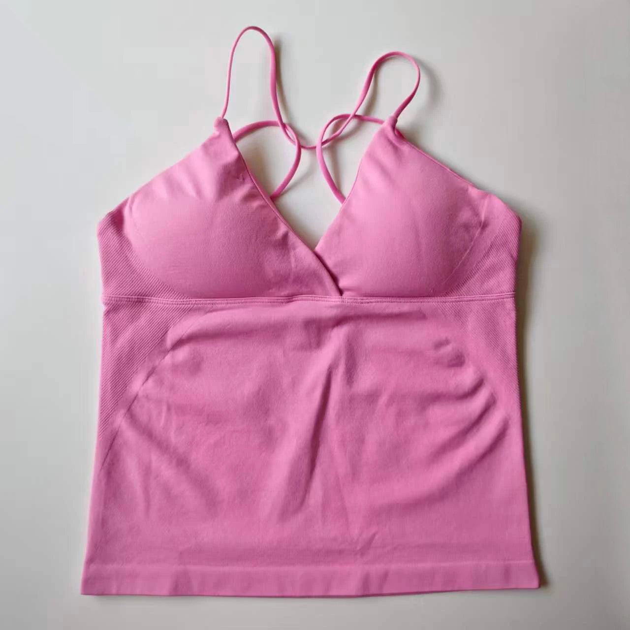 NCLAGEN Vision Twist Front Longline Yoga Tank Top For Women