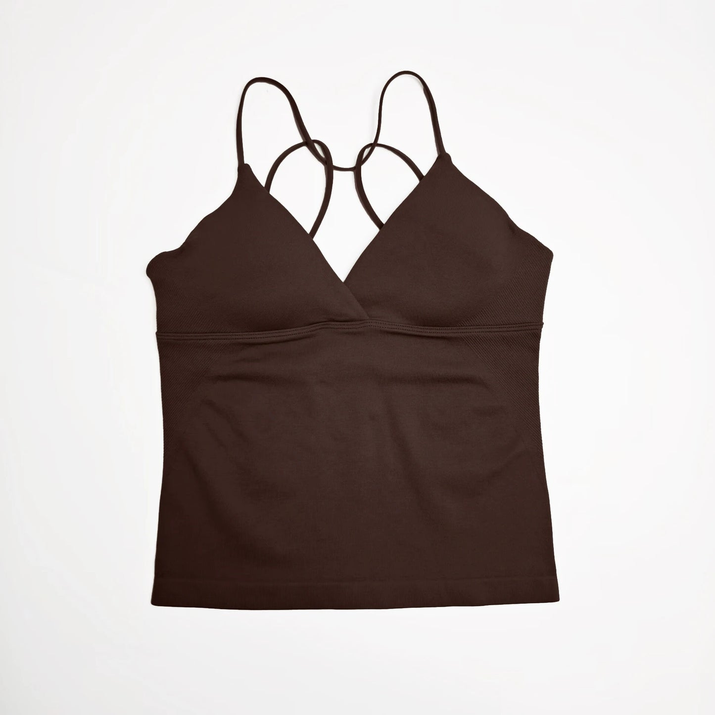 NCLAGEN Vision Twist Front Longline Yoga Tank Top For Women