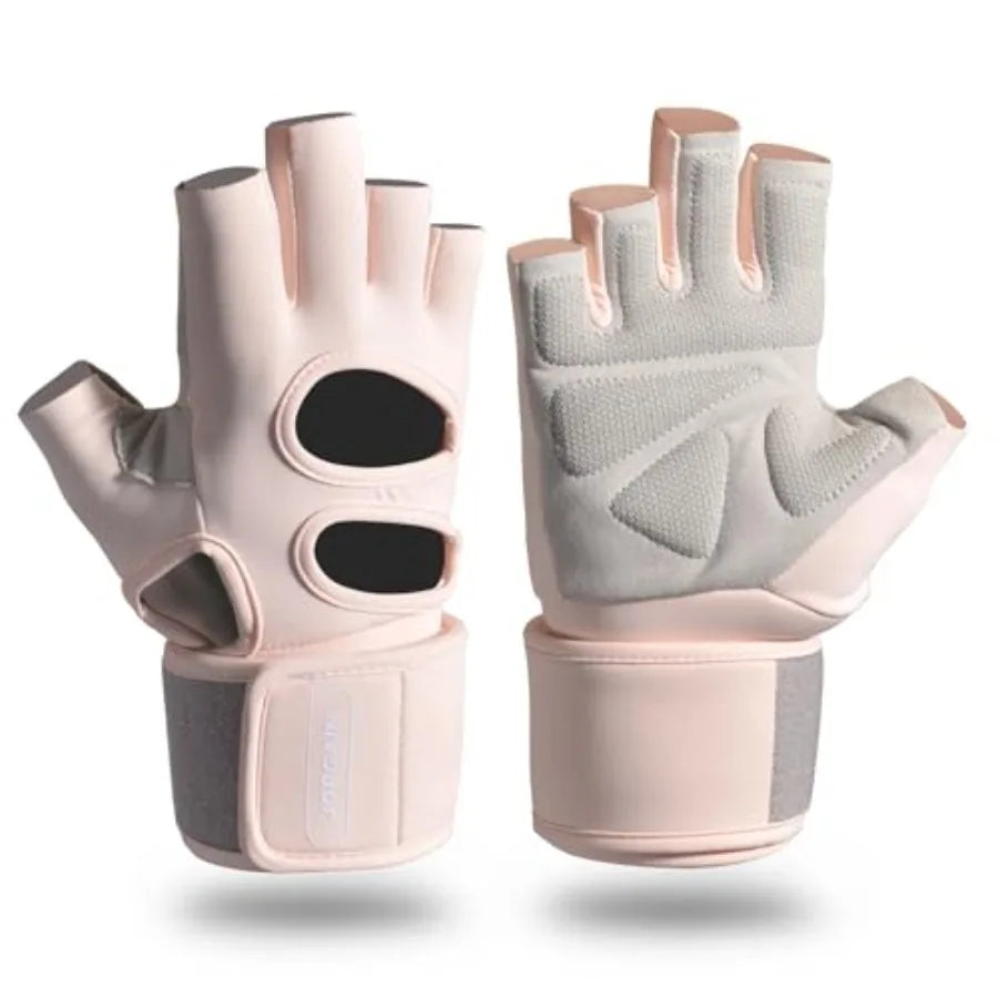 Padded Gym Weight Lifting Gloves With Wrist Wrap Support