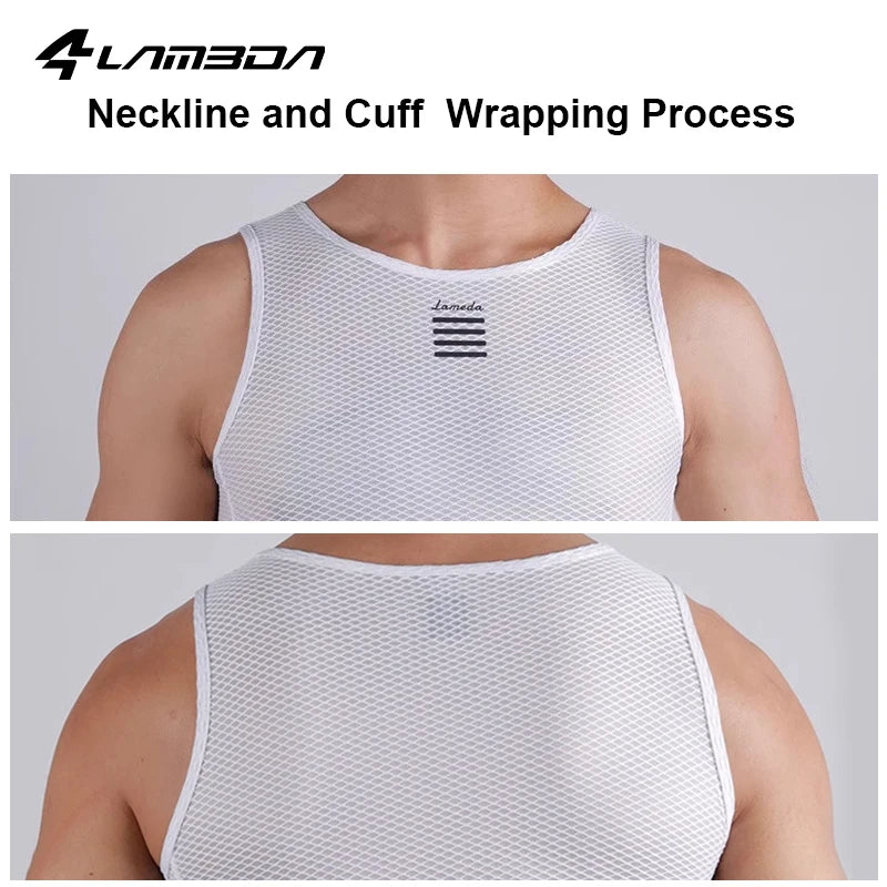 LAMEDA Cycling Vest Men Breathable Quick Dry Mesh Base Layer