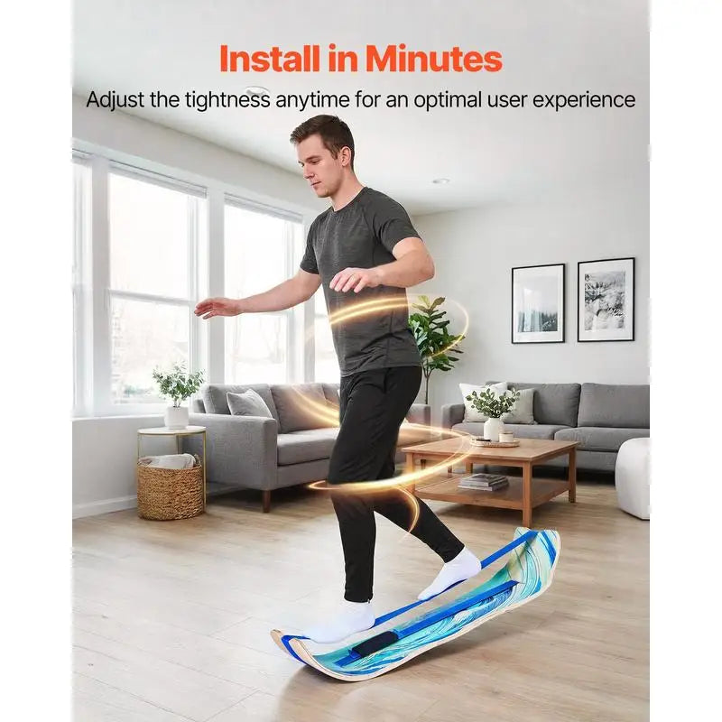 Wooden Curved Balance Board Adult Core Training Equipment