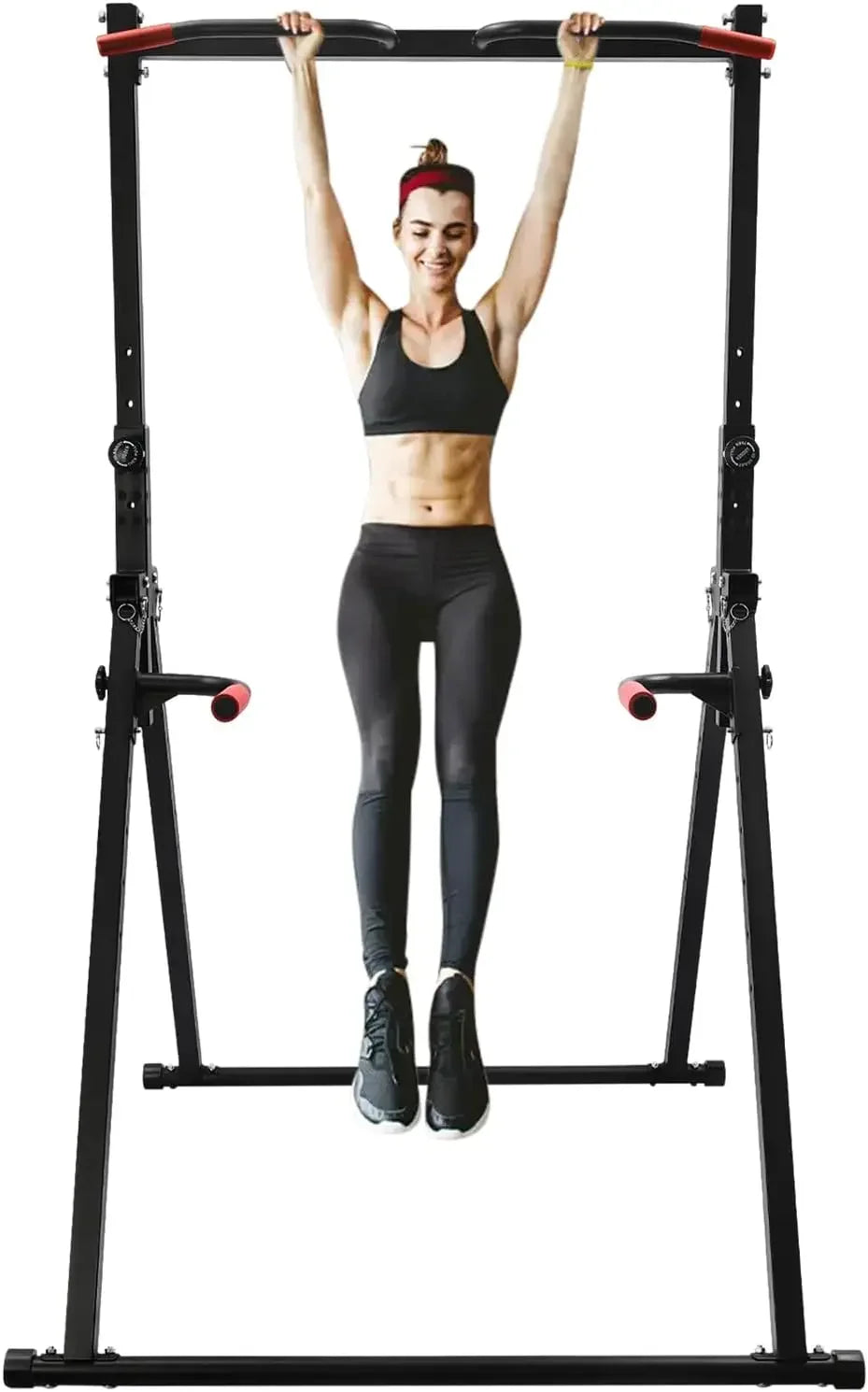 Foldable Power Tower Dip Station Triangular Pull Up Station 200Kg