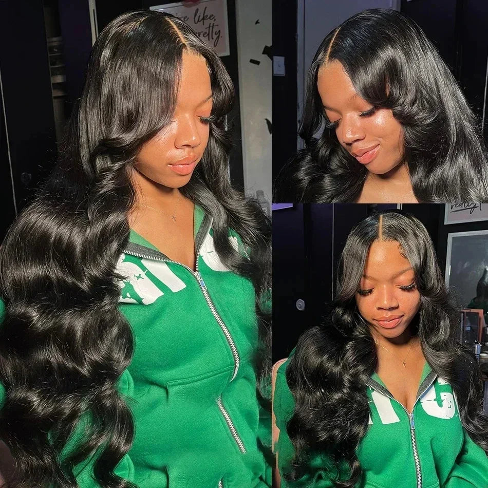 UEENLY HD Transparent Lace Front Wig 200 Density Remy Human Hair