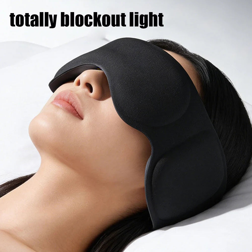 3D Weighted Sleep Mask For Side Sleepers With Ear Cover