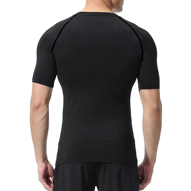 HooThreads Men Spider Print Quick Dry Compression Shirt