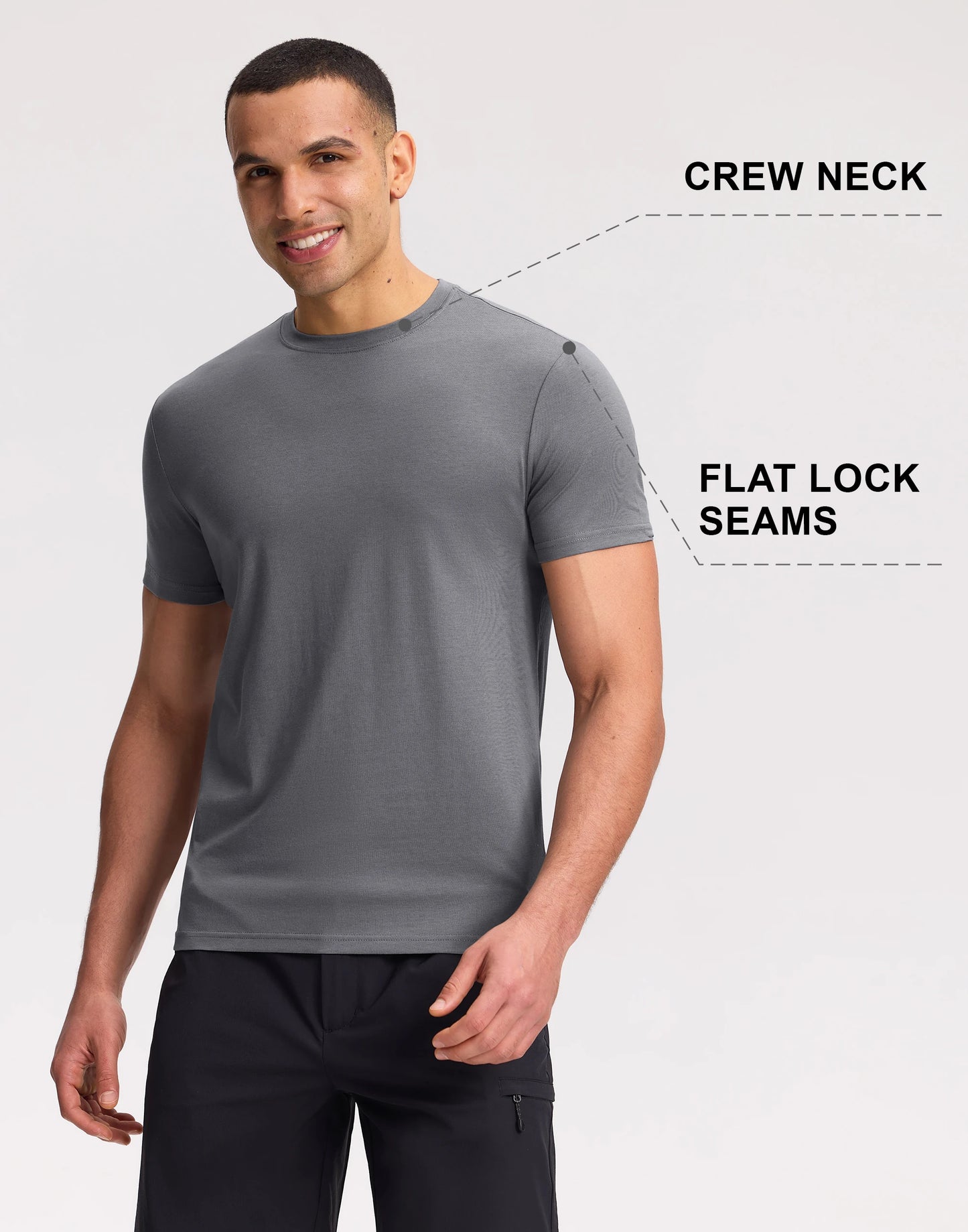 Pioneer Camp Men's Soft Bamboo Viscose Crew Neck Casual T Shirt