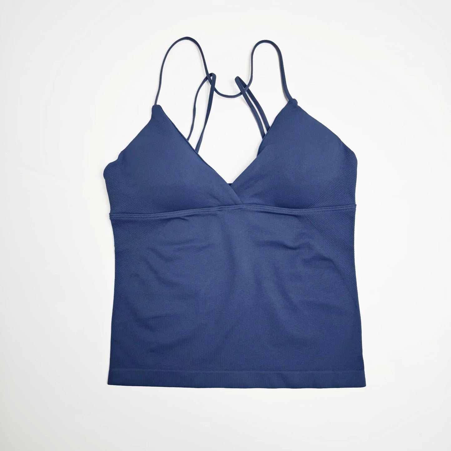 NCLAGEN Vision Twist Front Longline Yoga Tank Top For Women