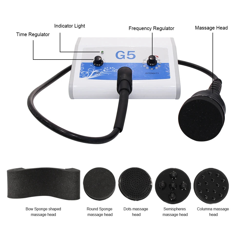 AOKO G5 Vibrating Massage Machine With 5 Heads For Body Slimming