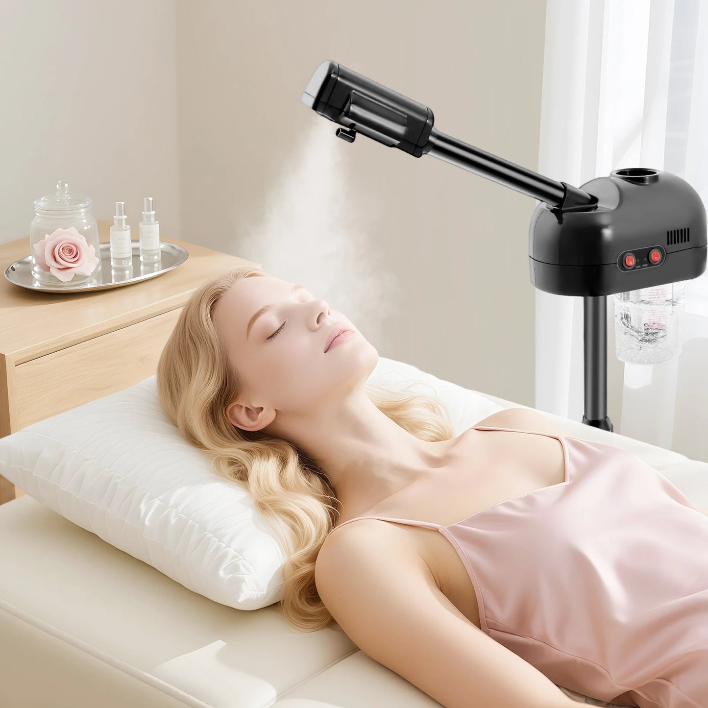 Bymaocar Ozone Facial Steamer With Height Adjustable Sprayer