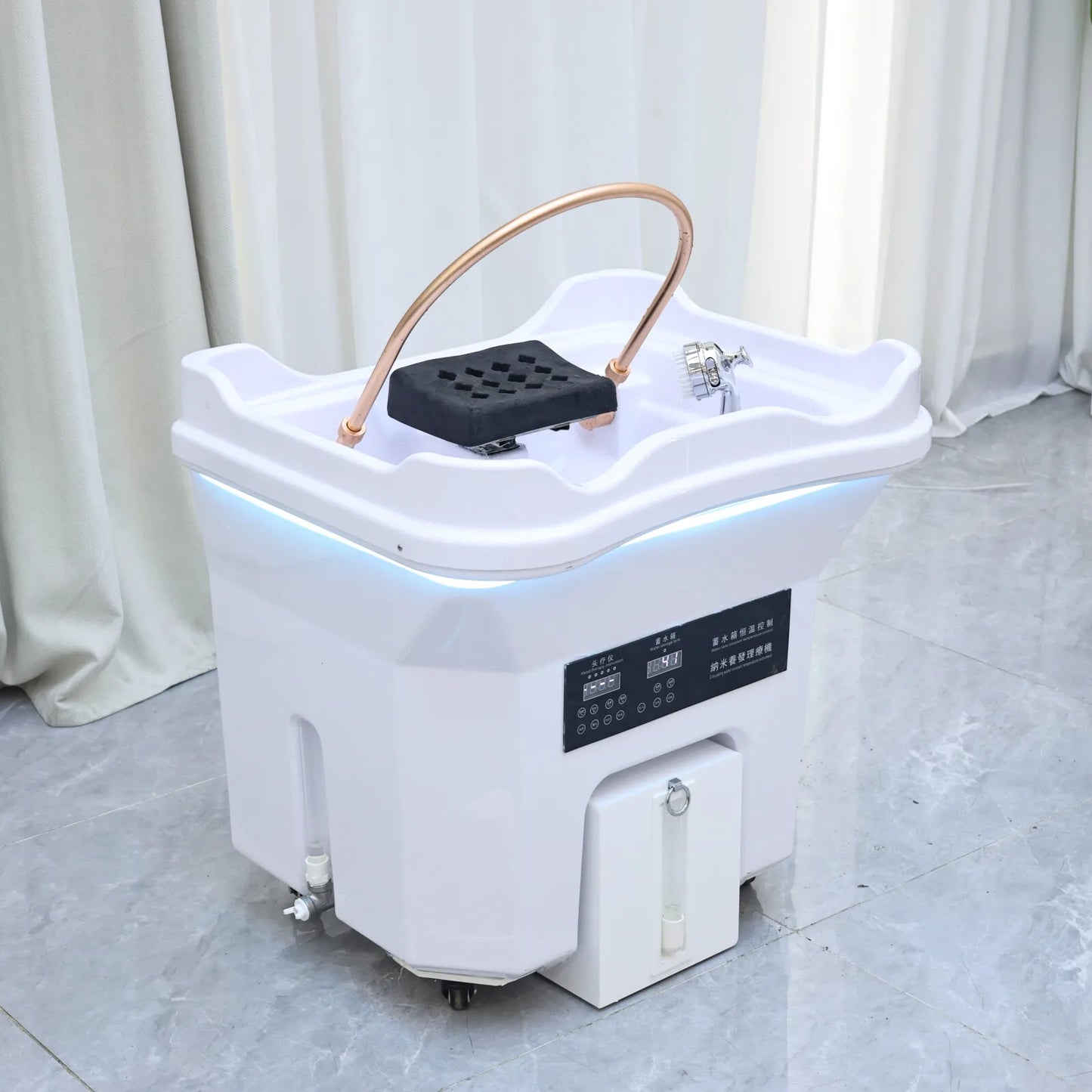 Hydrotherapy Shampoo Basin With Integrated Heated Water Tank