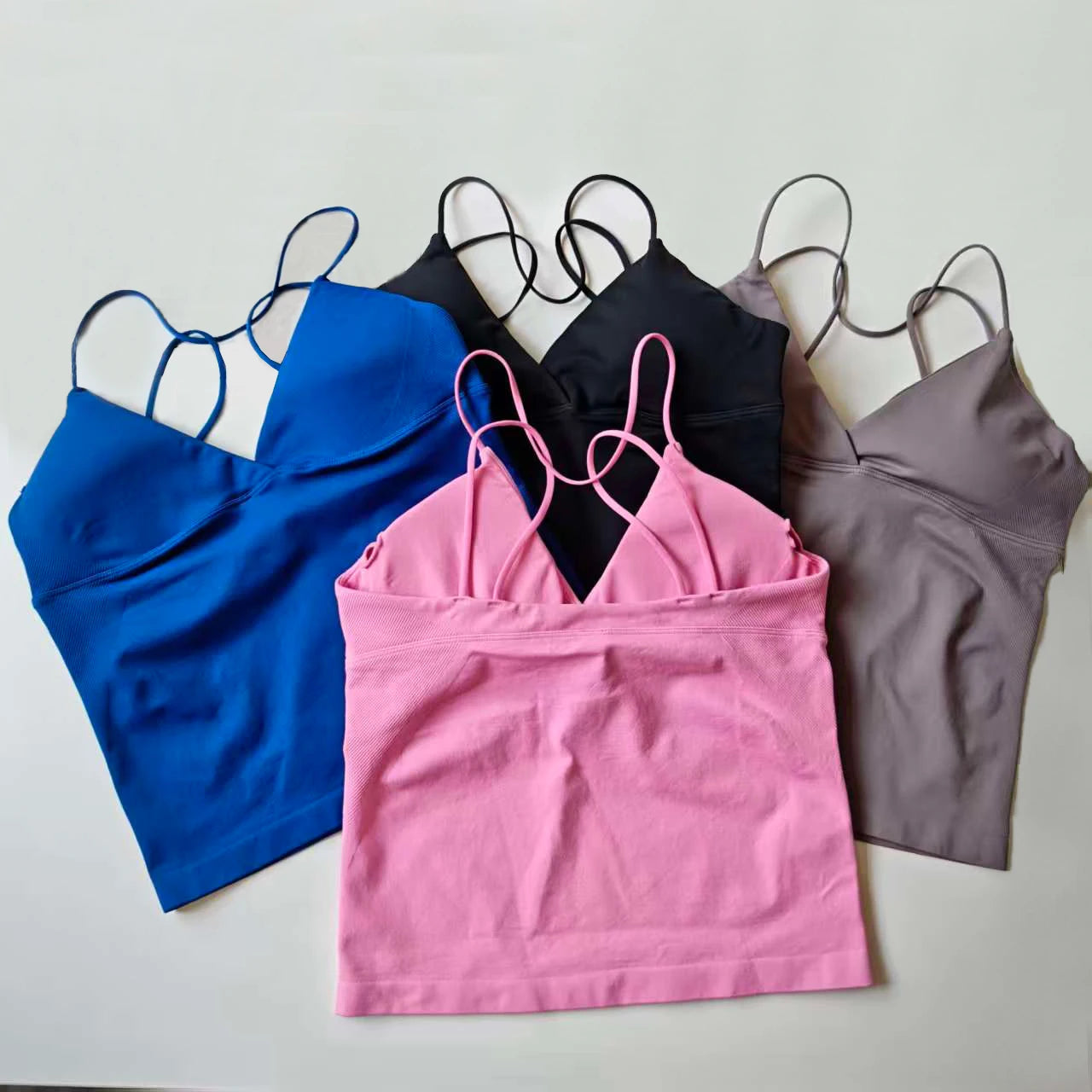 NCLAGEN Vision Twist Front Longline Yoga Tank Top For Women