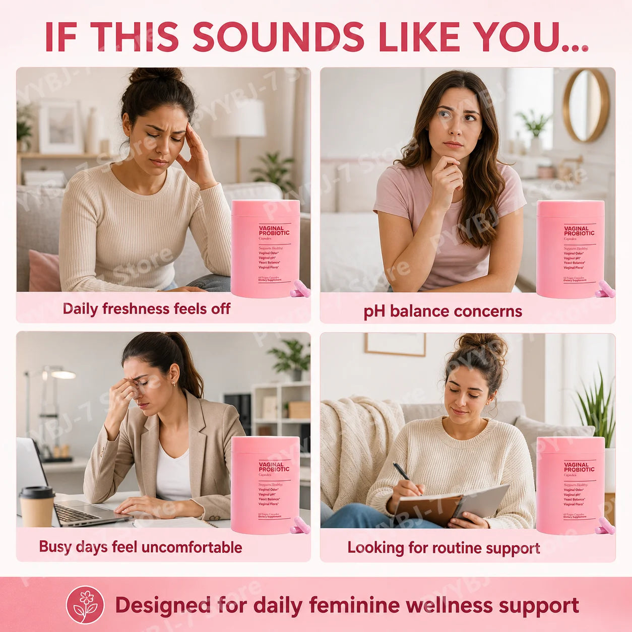 Charge Probiotic Capsules For Women With Lactobacillus Prebiotics Gut Health