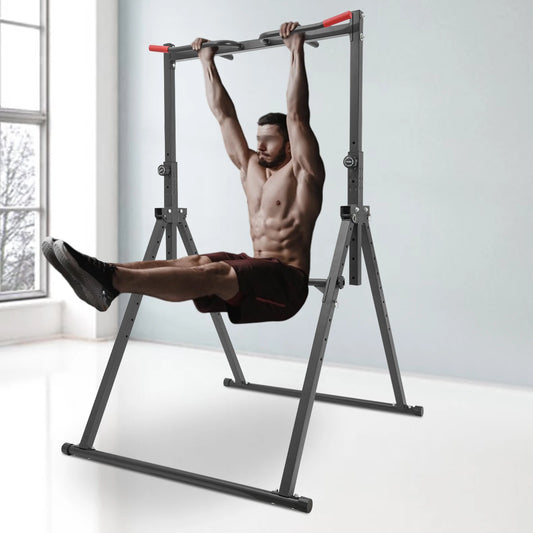 Power Tower Chin Up Bar Dip Station 440LBS Free Standing