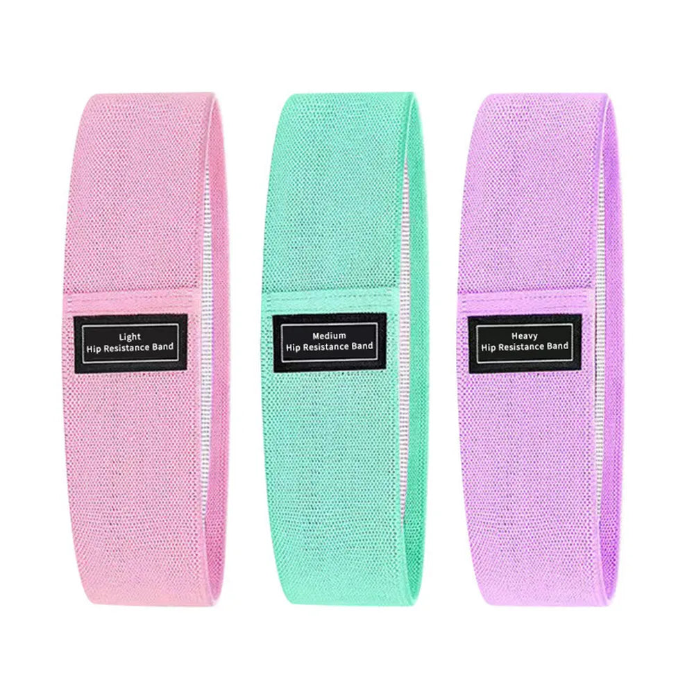 Set Of 3 Resistance Exercise Loop Bands For Fitness
