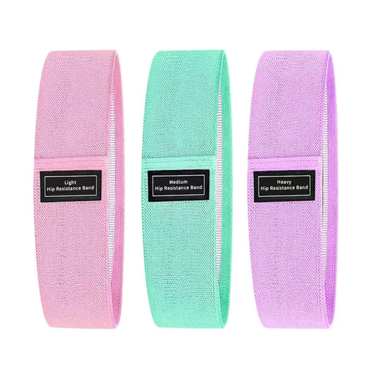 Set Of 3 Resistance Exercise Loop Bands For Fitness