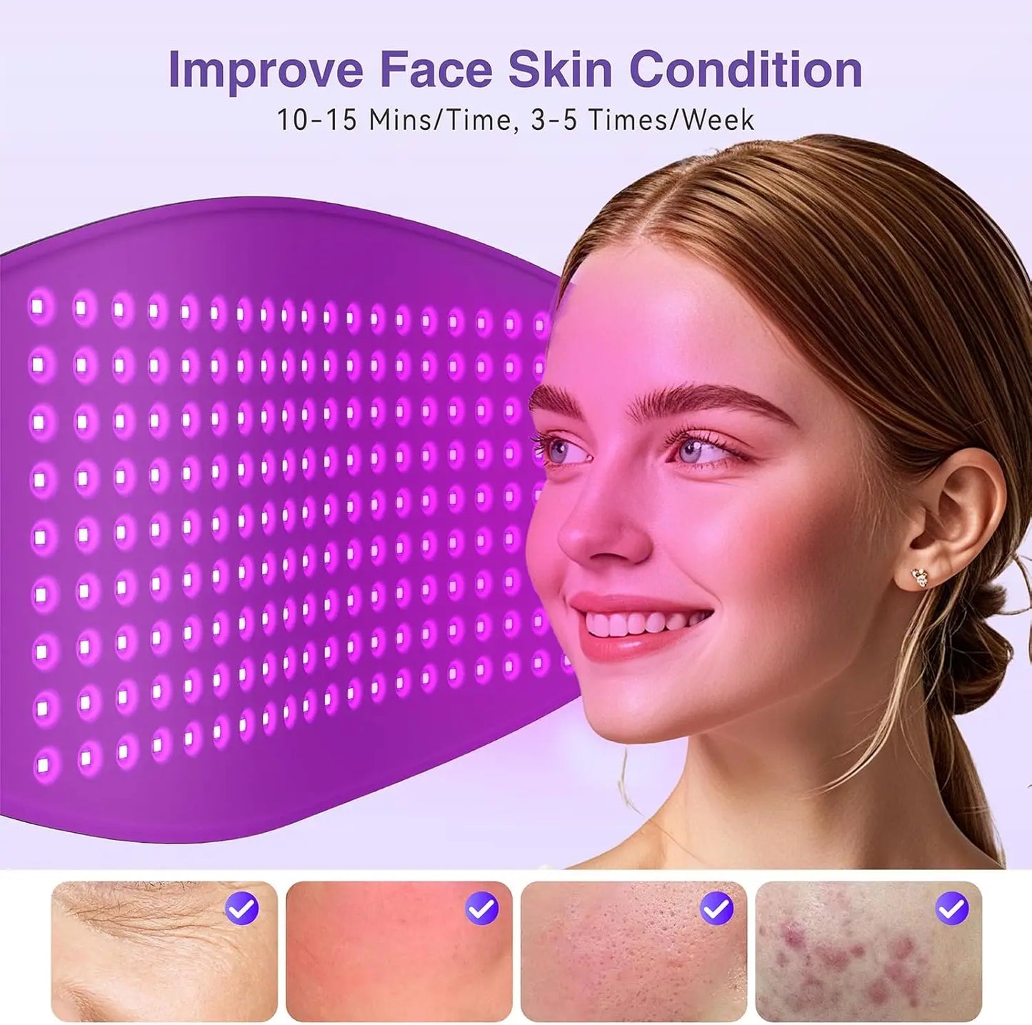 Hello Face L6 Red Light Therapy Mask 720 LEDs Device